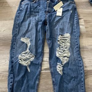 forever 21 petite boyfriend ripped jeans